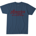 We Grow Beer Tee-Heather Blue