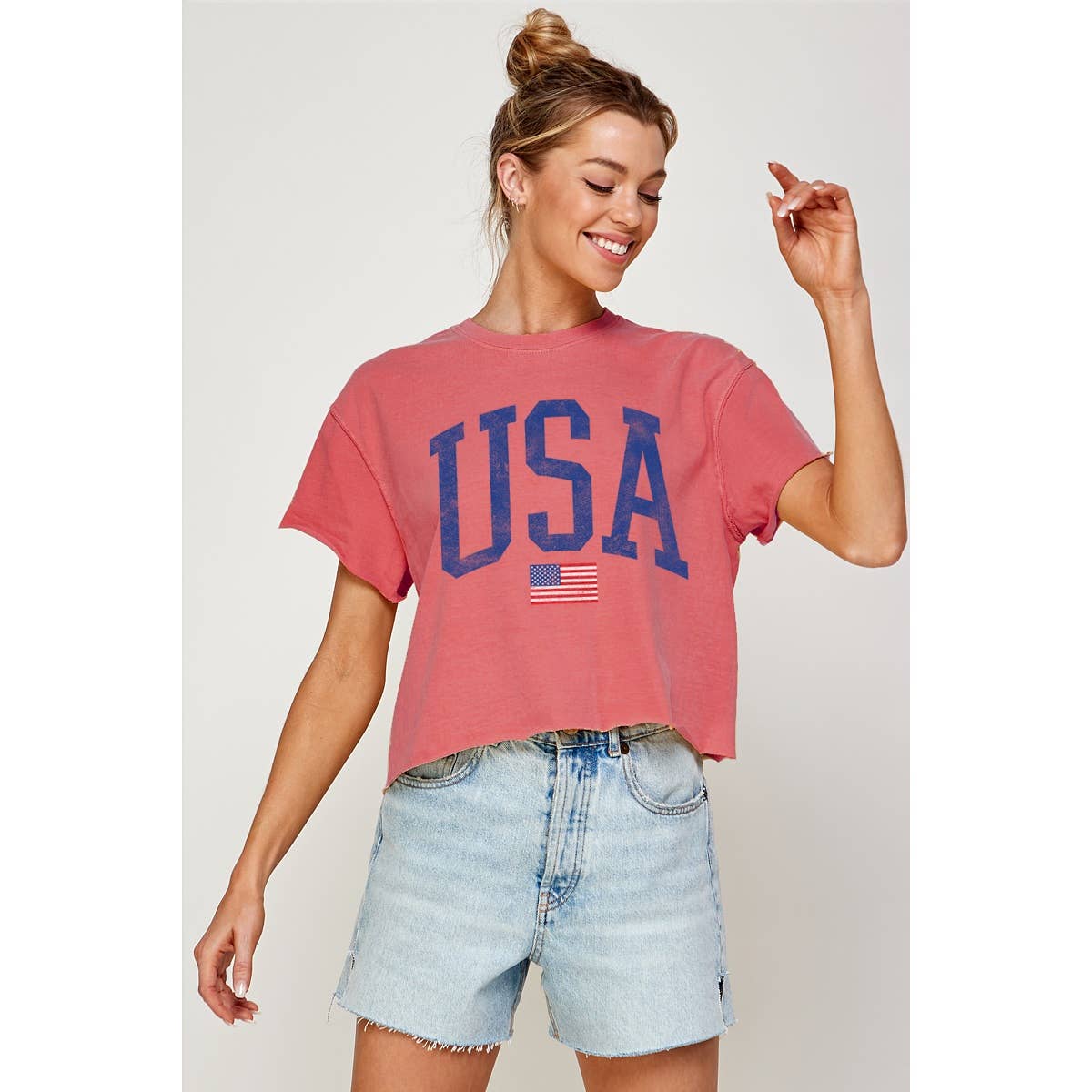 USA Vintage Vintage Graphic Crop Top