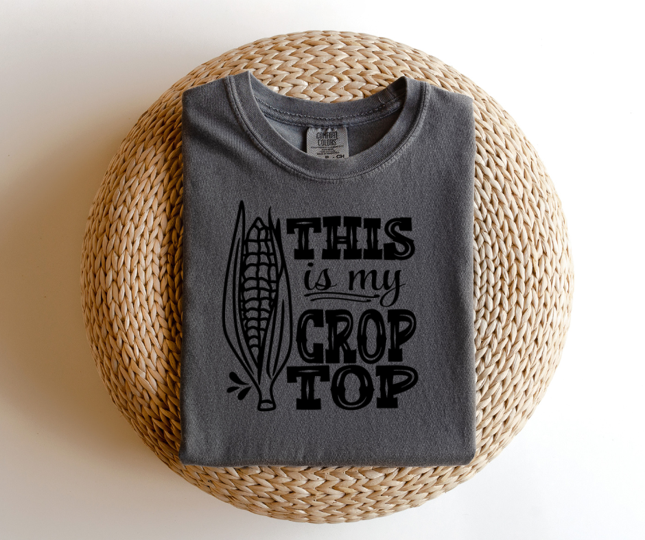 Unisex Crop Top T-Shirt, Pepper