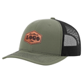 Custom Hat with Laser Engraved Patch - Loden/Black