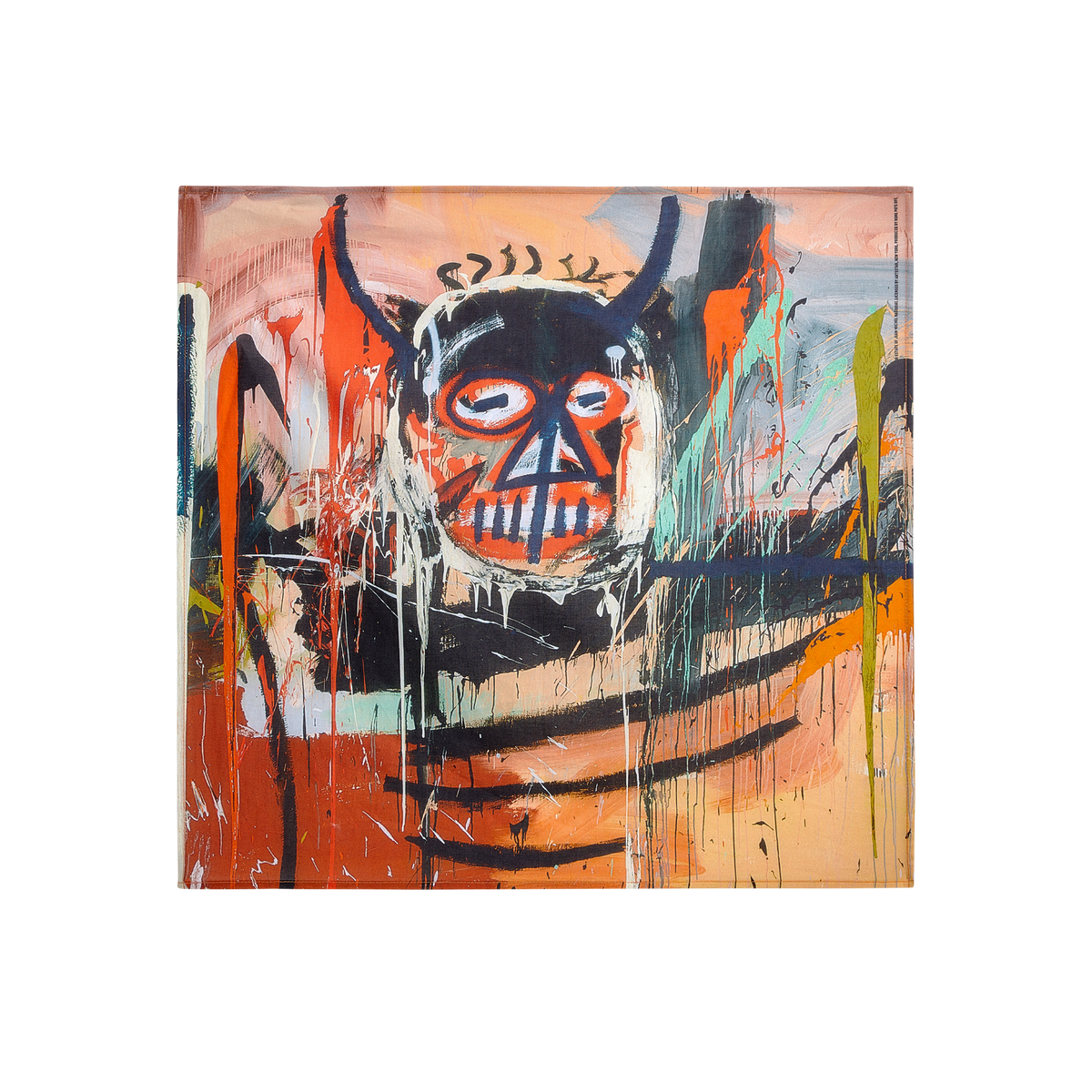 Jean-Michel Basquiat “Untitled, 1982 (Devil)” Bandana