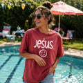 Jesus Smiley Graphic Tee