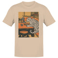 Leopard in Japanese Tea Room Men's T-Shirt