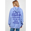 It Cost Zero  Vintage Graphic  Hoodie
