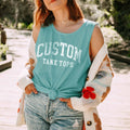 Custom Comfort Colors Tank Top with Location, Text or Logo