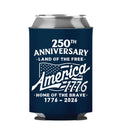 250th Anniversary - Home of the Brave Blue Koozie - 4699