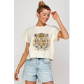Tiger Vintage Graphic Crop Top