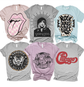 Classic Rock & Roll Band Retro Music Concert Graphic Tee