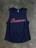 Flowy Scoop Muscle Tank Americana Summer Tank