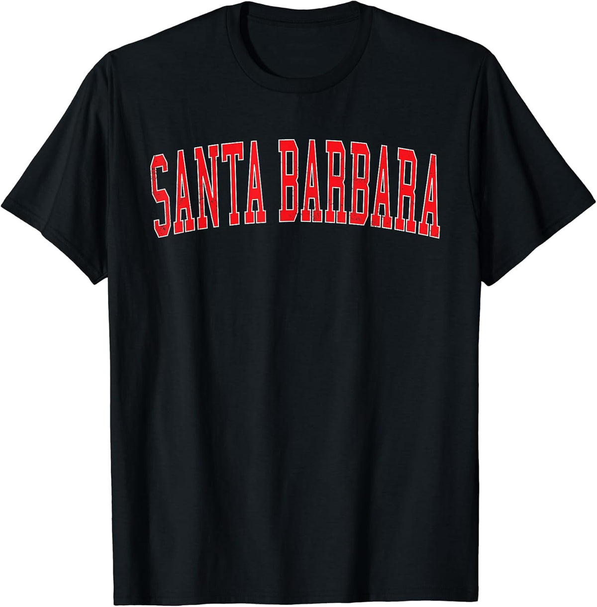 Vintage Santa Barbara Varsity Style Text Apparel