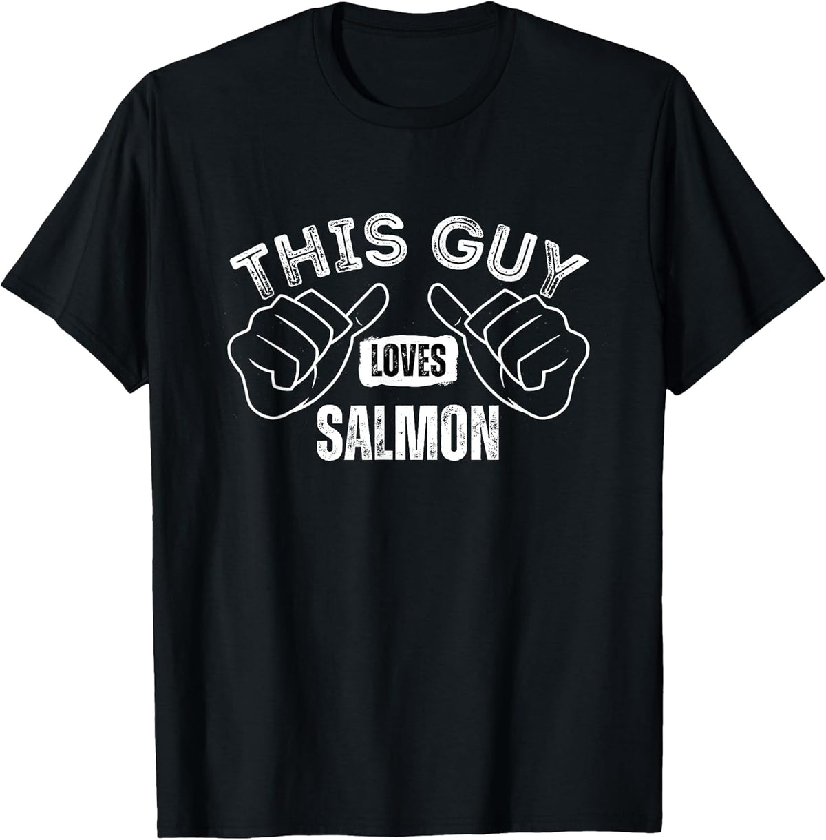 I Love Salmon Funny Text Merch