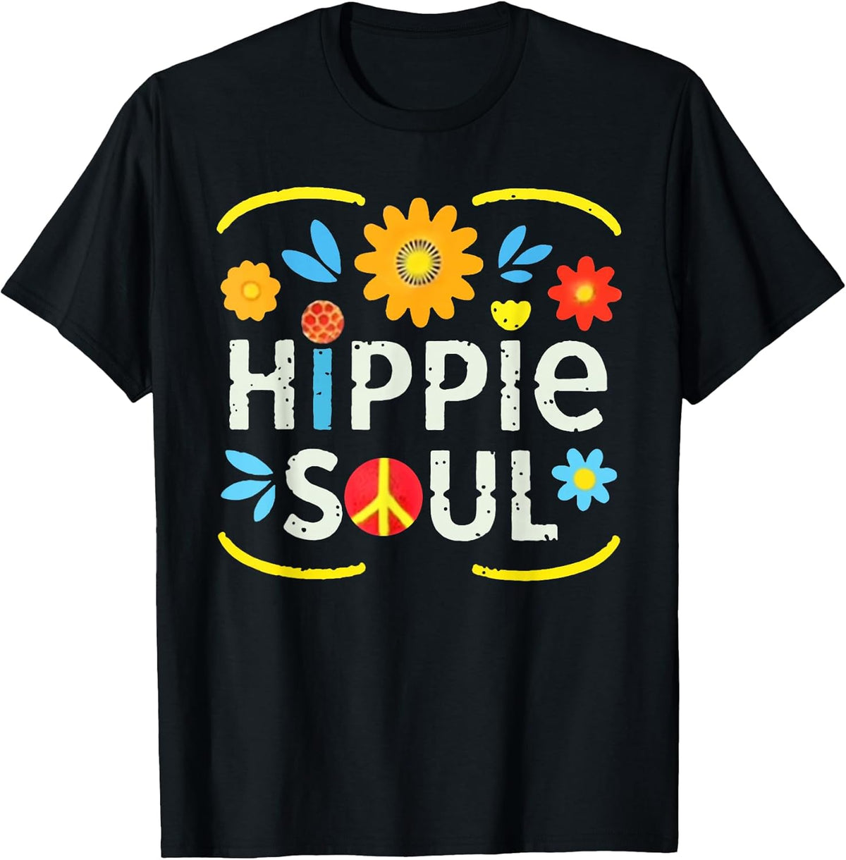 Peace Sign Hippie Soul Daisy Tshirt Flowers Gifts