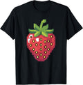 Retro 8-bit Gamers Pixel Art Strawberry Fruit Tee