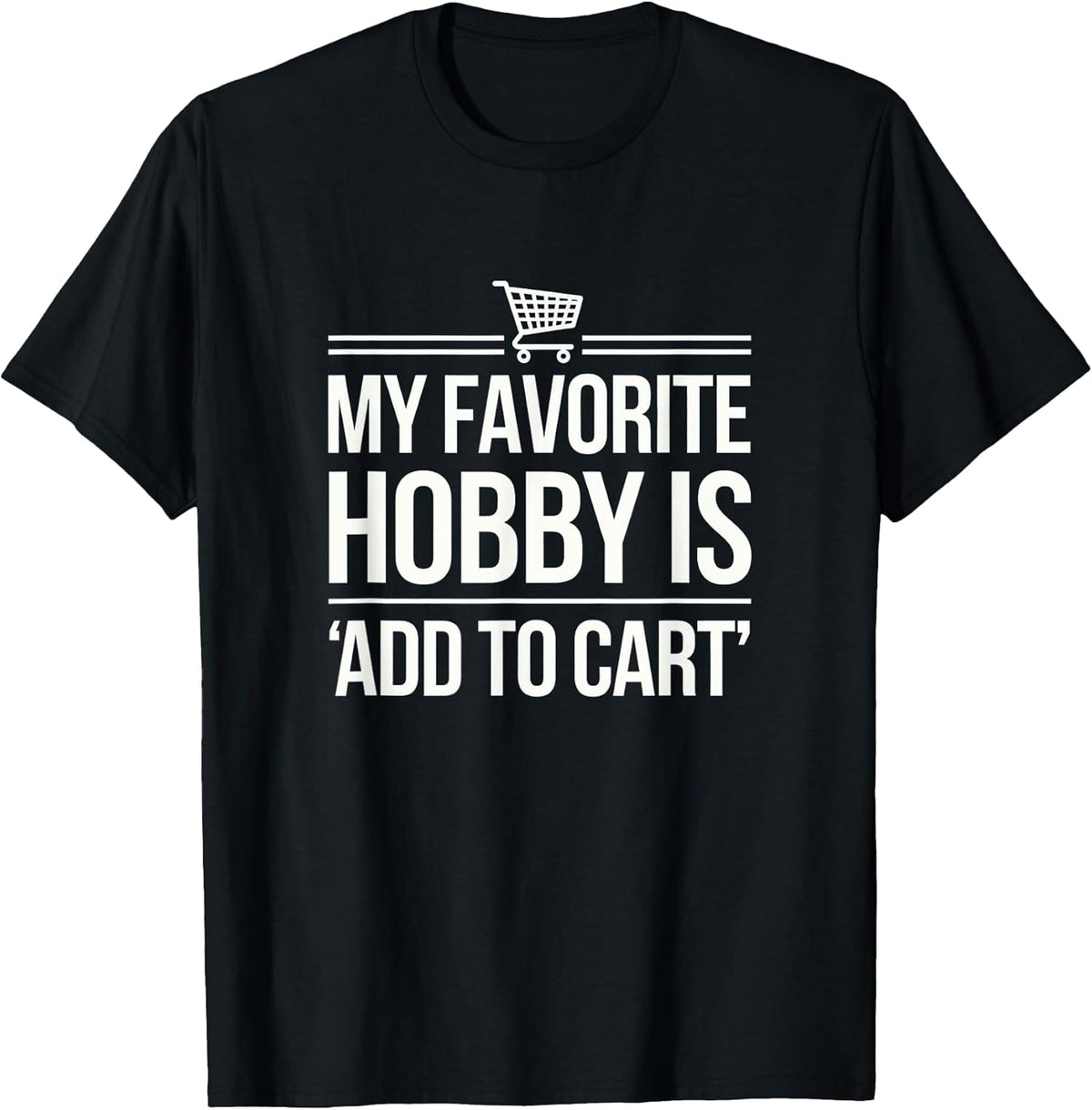 Funny Shopping Lover Tee for Online Shopaholics