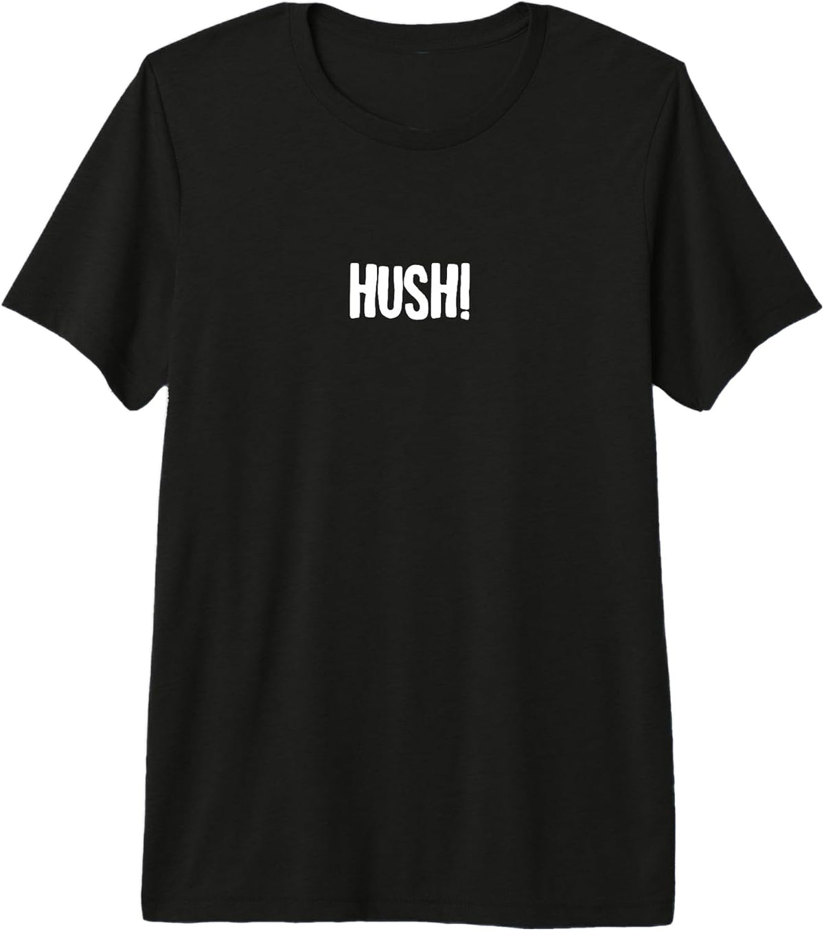 Hush! Saying Funny Minimalist Typography Design
