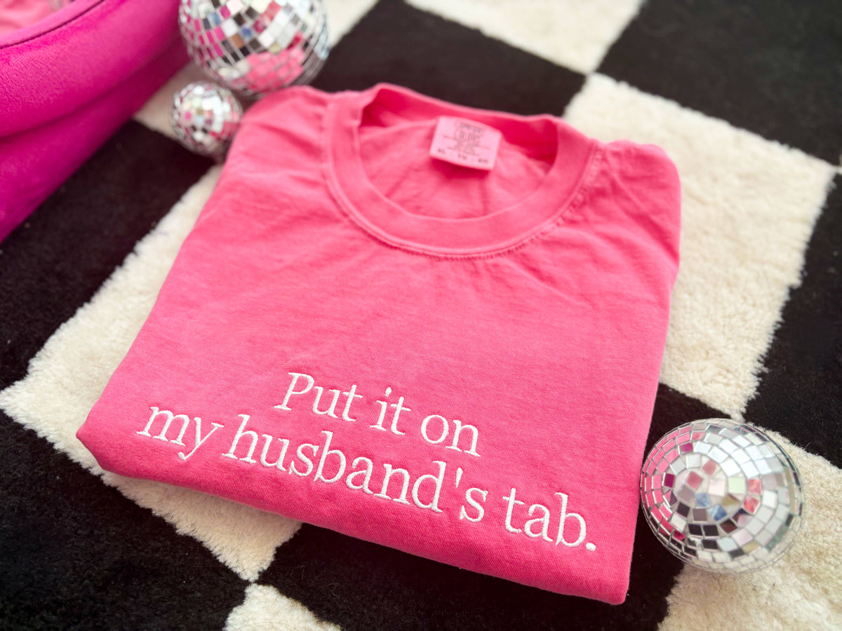Comfort Colors Embroidered T-Shirt | Funny Tshirt | Husband