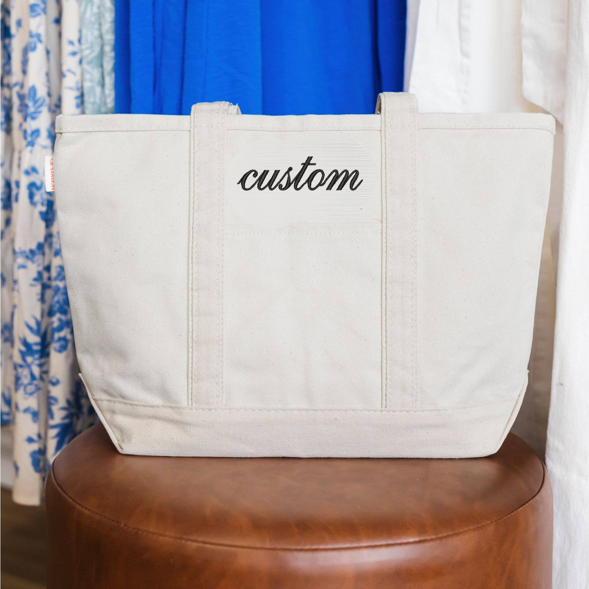Custom Embroidered Tote Bags, Add Your Logo