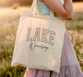 City, State Canvas Tote, Promotional, Reusable Bag
