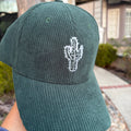 Corduroy Green Cactus Hat Stylish and Comfortable