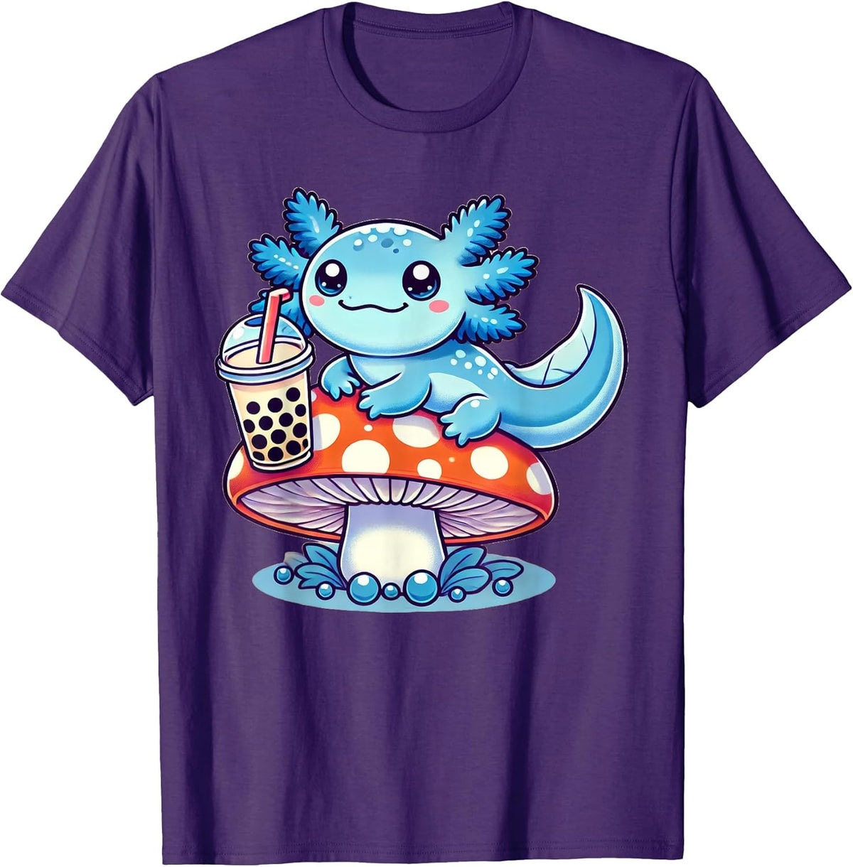 Anime Kawaii Axolotl Mushroom Apparel