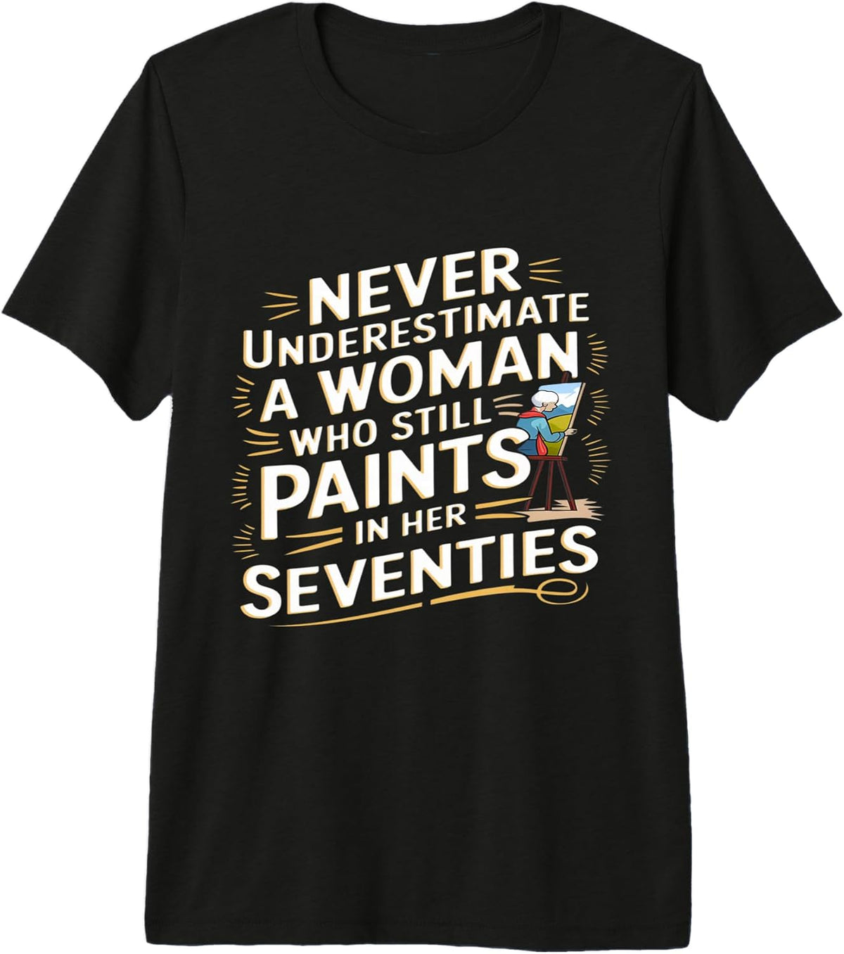 Seventies Woman Painter Strong Creative Power