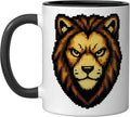 8 Bit Pixel Lion Animal Face Retro Design style