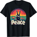 Peace Sign 70s Retro Graphic Wrinkled Hippie