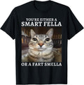 Cat Meme Fella Fart Smella Shirt Funny Silly Tee