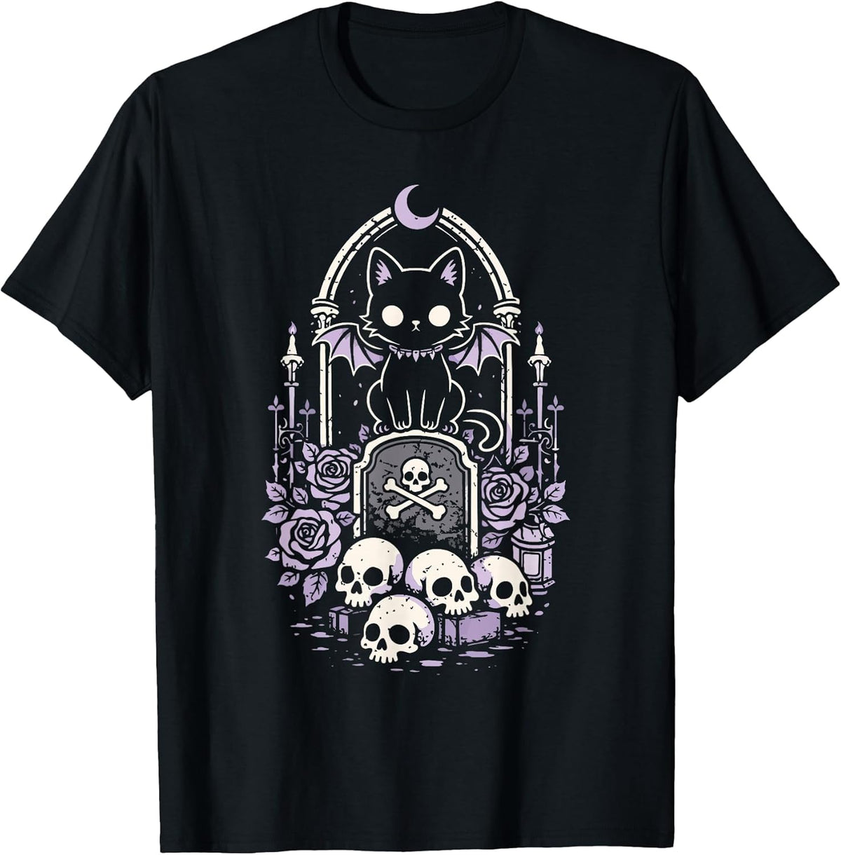 Cute Cat Pastel Goth Black Occult Kitty Emo Outfit