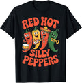Spicy Red Hot Silly Peppers Funny Apparel