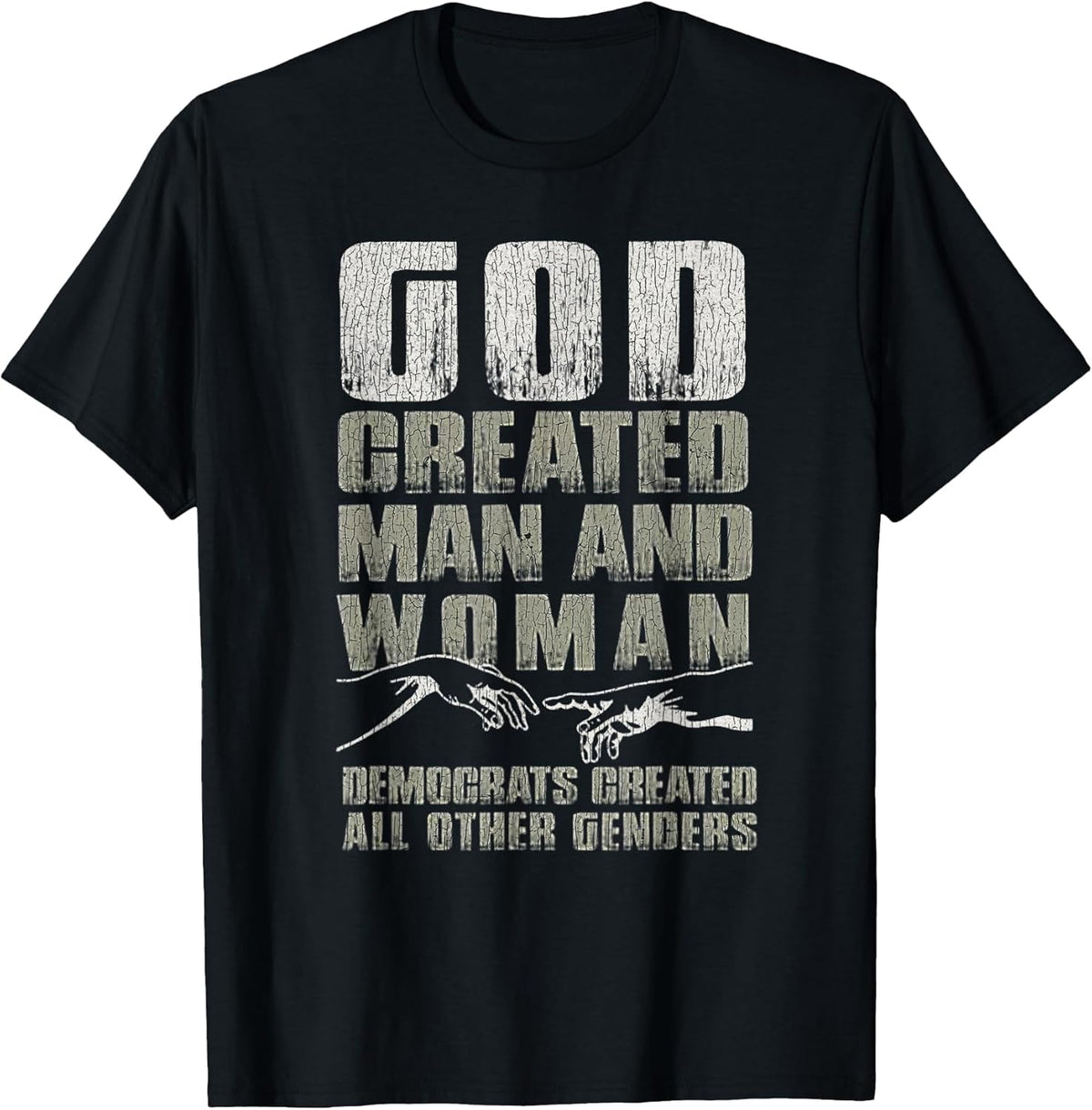Vintage God Created Man & Woman Democrats Created