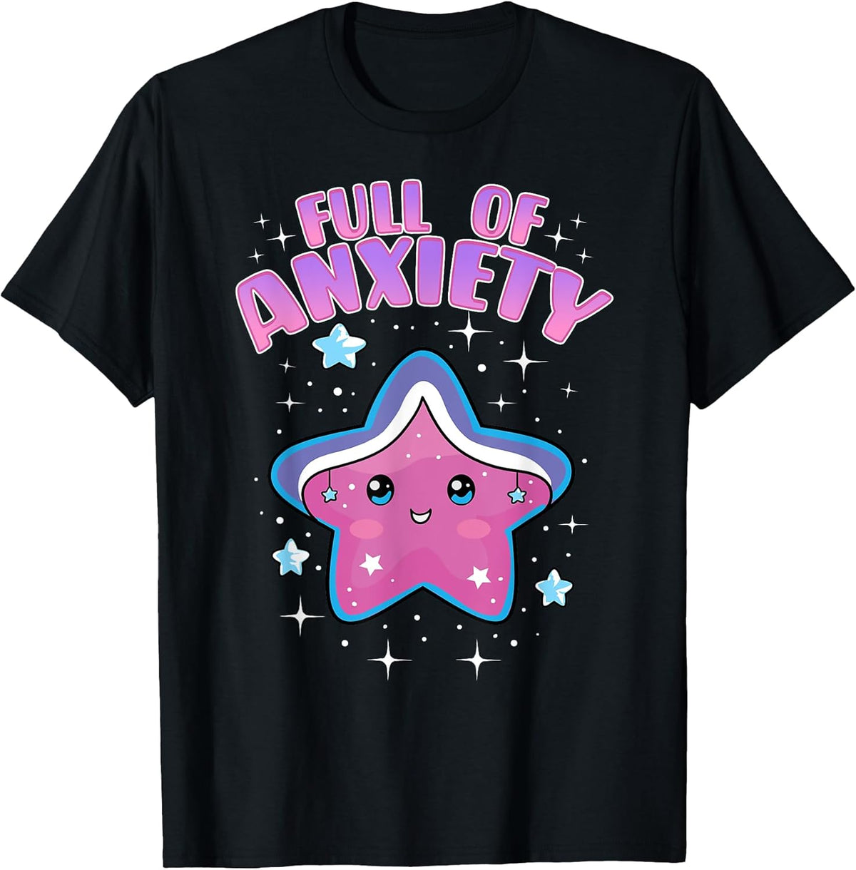 Funny Kawaii Anxietea Anime Lover K-POP Merch Tee