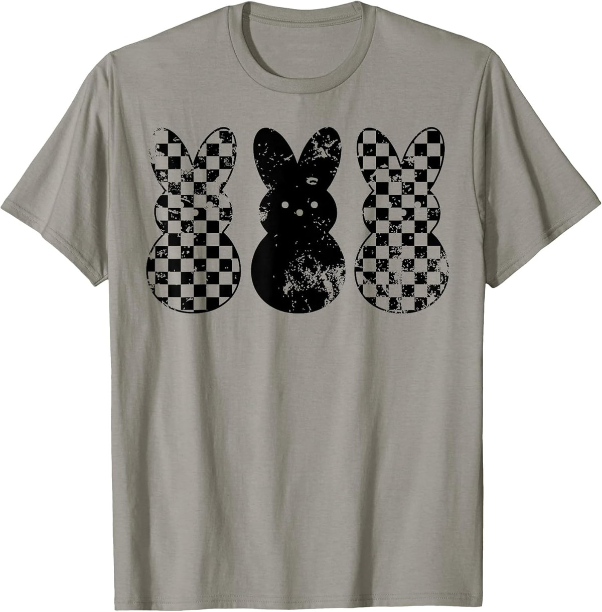 Checkerboard Easter Bunny Kids Boys Girls Teens