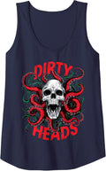 Dirty Skull Octopus Head Halloween Y2K Goth Tee