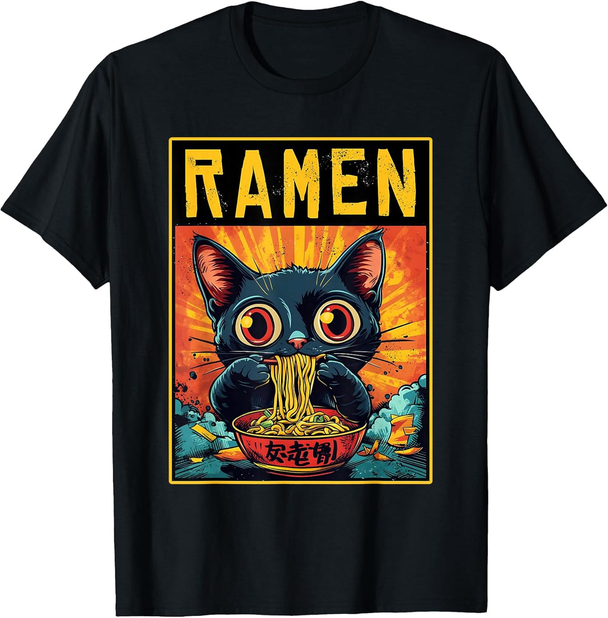 Cute Ramen Noodles Cat Apparel Men Women Children