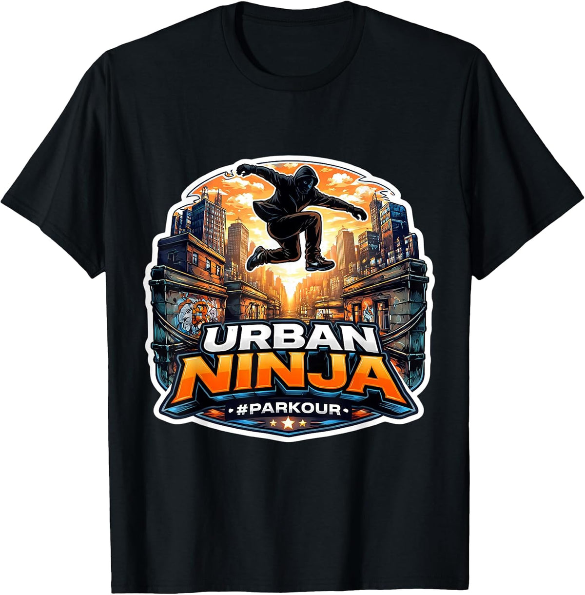 Urban Ninja Parkour Athlete Lover Teen Merch