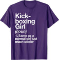 Kickboxing Girl Funny Sports Typography Gifts