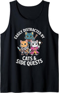 easily distracted by cats gamer merch