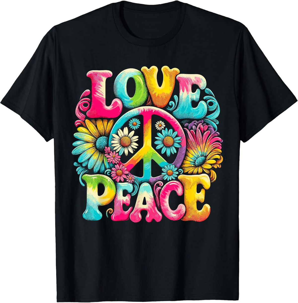 Tie Dye Peace Sign Hippie Lover
