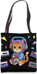 80s Kawaii Cat Graphic T-Shirts
