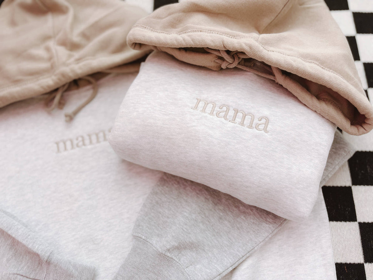 Neutral Mama Colorblock Hoodie | Cropped Hoodie