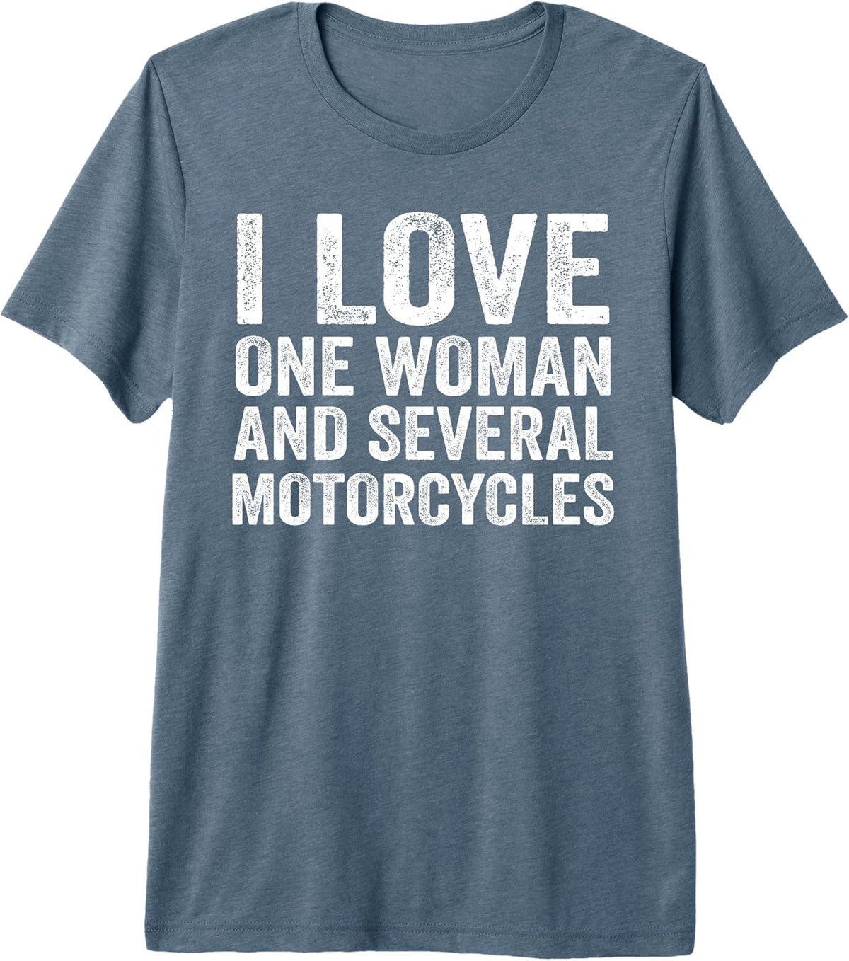 I Love One Woman And Several Motorcycles Biker Tee