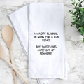Humorous Kitchen Towel – "Unexpected Run"