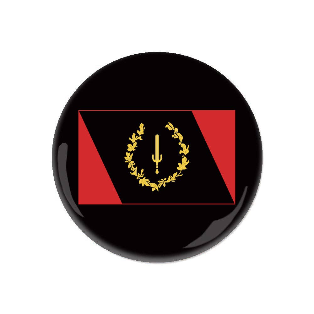Black American Heritage Flag Button