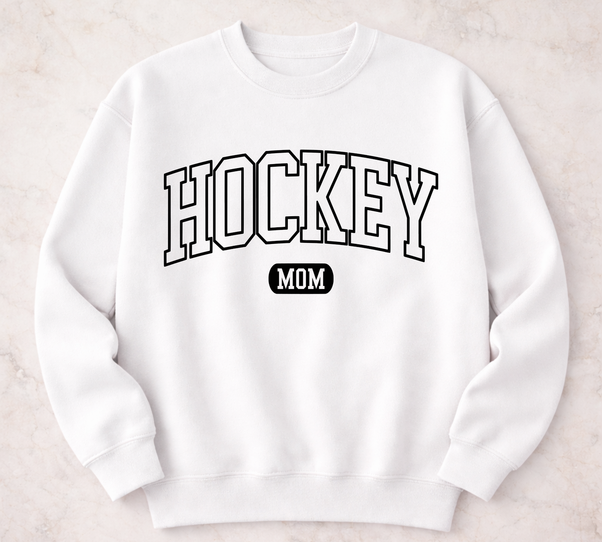 Custom Hockey Mom Crew Sweatshirt