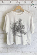 Plant Seeds of Kindness Rose Hand Drawn Graphic Long Crop