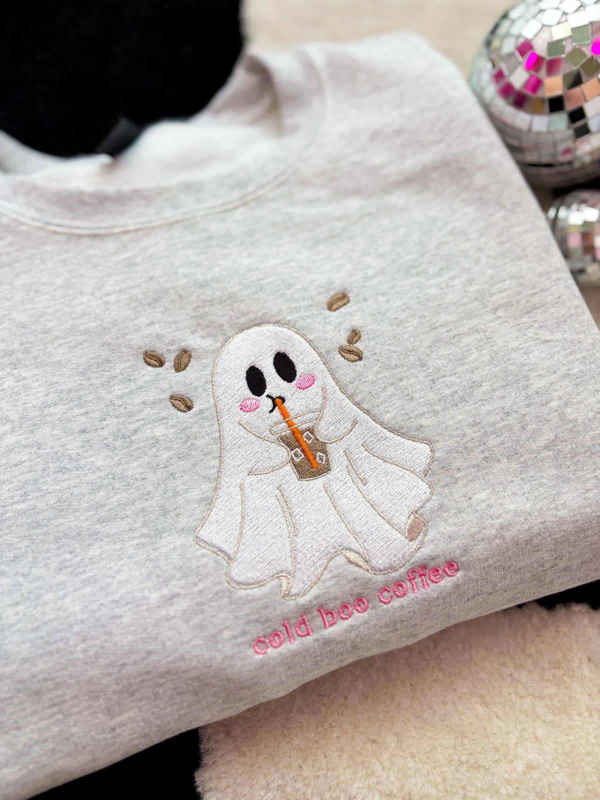 Cold Boo Embroidered Crewneck | Fall Sweatshirt | Halloween