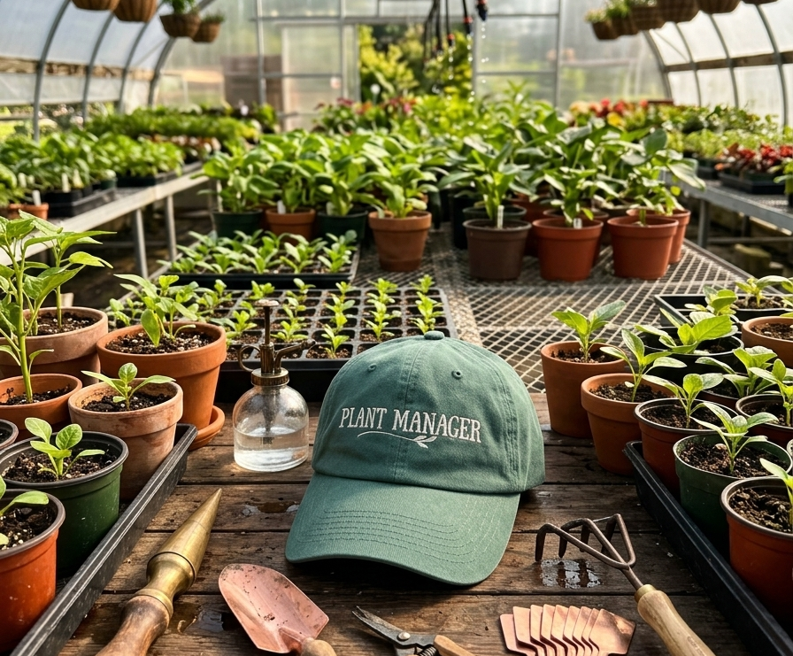 Plant Manager Embroidered Dad Hat Funny Plant Lover Cap