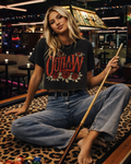 Outlaw Relaxed Cropped Acid Wash T-Shirt