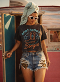 Boot Scoot Boogie Relaxed Cropped Acid Wash T-Shirt